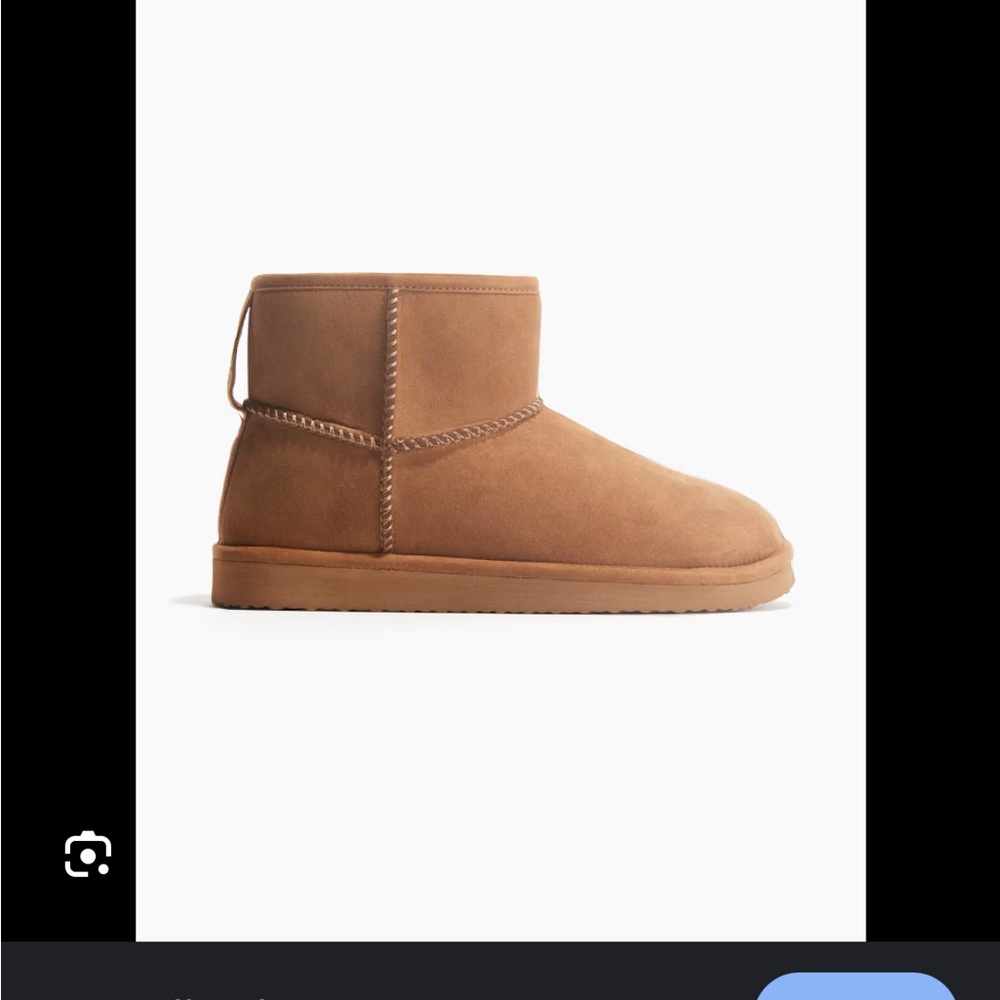 NWT H&M Warm Lined Boots Dark beige Size 8/39